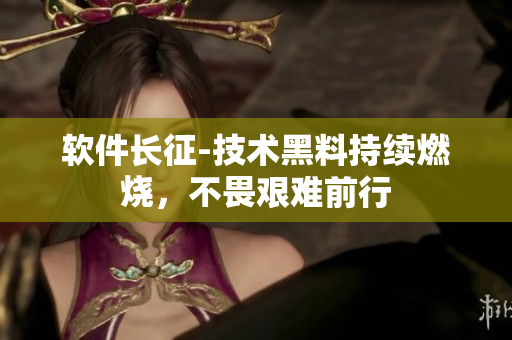 软件长征-技术黑料持续燃烧，不畏艰难前行