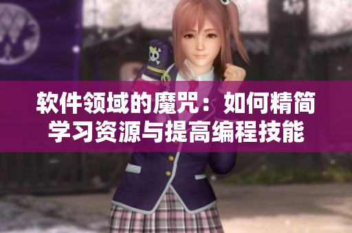 软件领域的魔咒：如何精简学习资源与提高编程技能