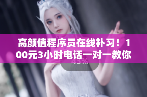 高颜值程序员在线补习！100元3小时电话一对一教你网络软件开发技能！