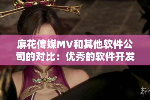 麻花传媒MV和其他软件公司的对比：优秀的软件开发技能与创造力
