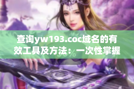 查询yw193.coc域名的有效工具及方法：一次性掌握