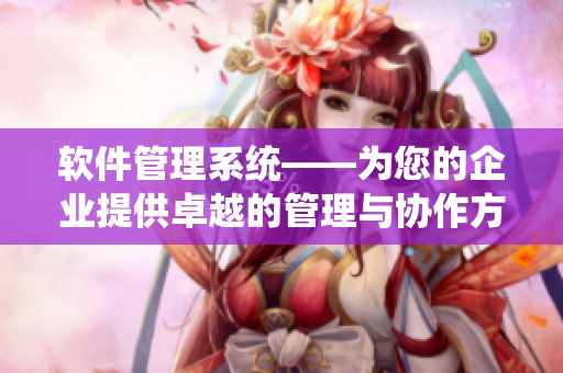 软件管理系统——为您的企业提供卓越的管理与协作方案