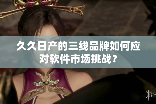 久久日产的三线品牌如何应对软件市场挑战？