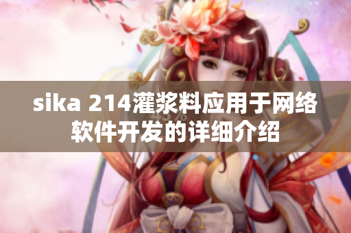 sika 214灌浆料应用于网络软件开发的详细介绍