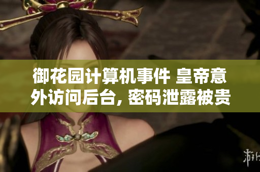御花园计算机事件 皇帝意外访问后台, 密码泄露被贵妃利用