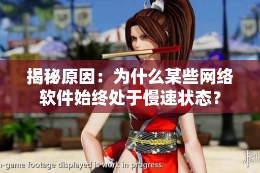 揭秘原因：为什么某些网络软件始终处于慢速状态？