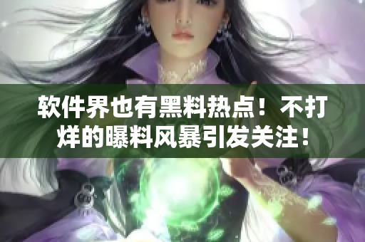 软件界也有黑料热点！不打烊的曝料风暴引发关注！