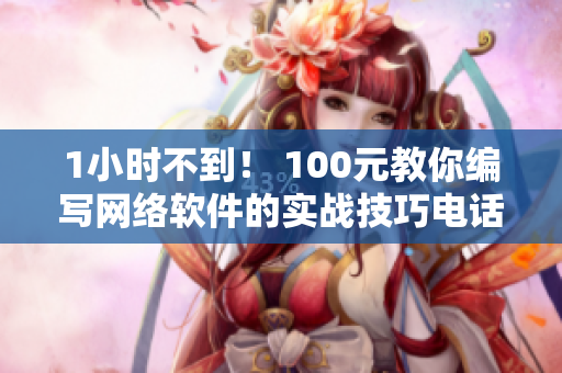 1小时不到！ 100元教你编写网络软件的实战技巧电话服务