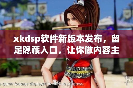 xkdsp软件新版本发布，留足隐藏入口，让你做内容主人