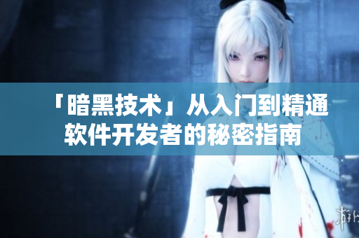 「暗黑技术」从入门到精通 软件开发者的秘密指南