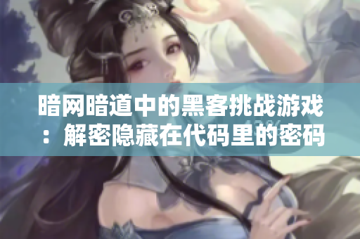 暗网暗道中的黑客挑战游戏：解密隐藏在代码里的密码