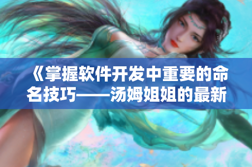 《掌握软件开发中重要的命名技巧——汤姆姐姐的最新建议》