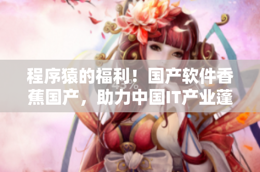 程序猿的福利！国产软件香蕉国产，助力中国IT产业蓬勃发展