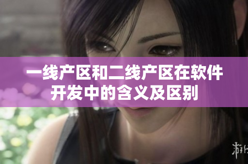 一线产区和二线产区在软件开发中的含义及区别