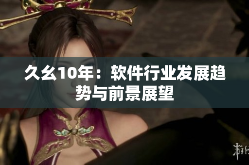 久幺10年：软件行业发展趋势与前景展望