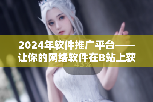 2024年软件推广平台——让你的网络软件在B站上获得更多曝光