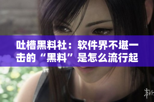 吐槽黑料社：软件界不堪一击的“黑料”是怎么流行起来的