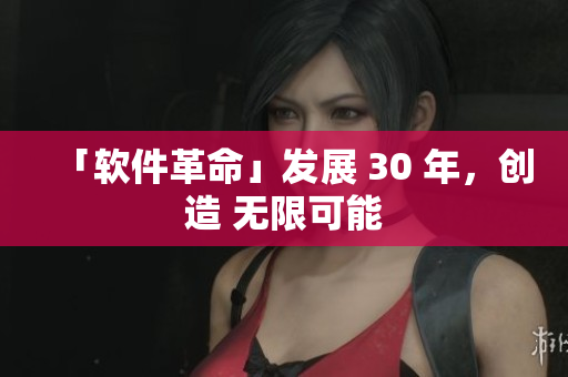 「软件革命」发展 30 年，创造 无限可能