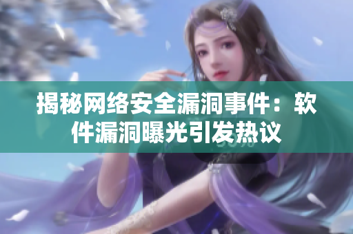 揭秘网络安全漏洞事件：软件漏洞曝光引发热议