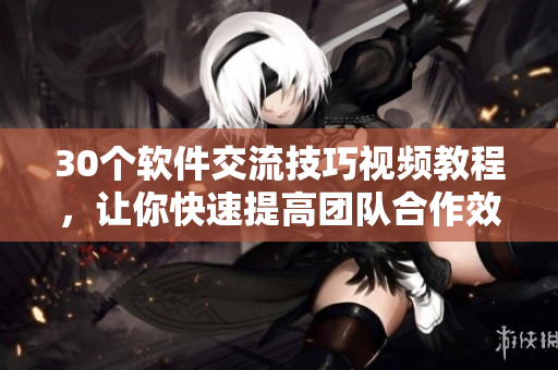 30个软件交流技巧视频教程，让你快速提高团队合作效率！