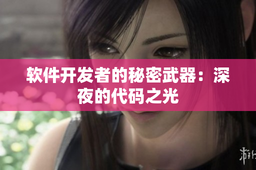 软件开发者的秘密武器：深夜的代码之光