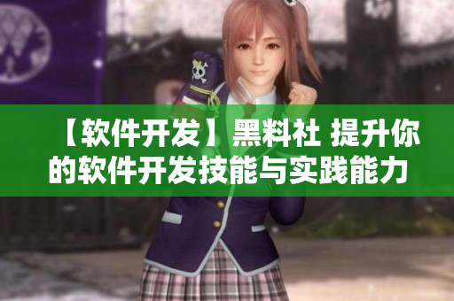 【软件开发】黑料社 提升你的软件开发技能与实践能力