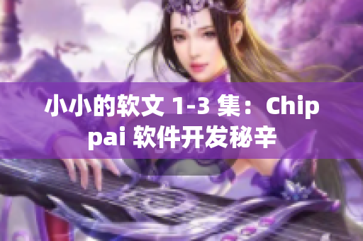 小小的软文 1-3 集：Chippai 软件开发秘辛