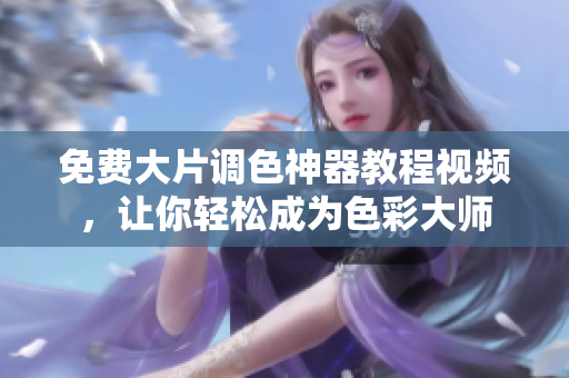 免费大片调色神器教程视频，让你轻松成为色彩大师