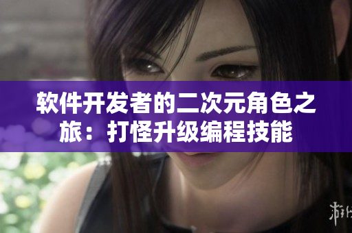 软件开发者的二次元角色之旅：打怪升级编程技能