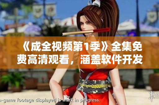 《成全视频第1季》全集免费高清观看，涵盖软件开发全过程！