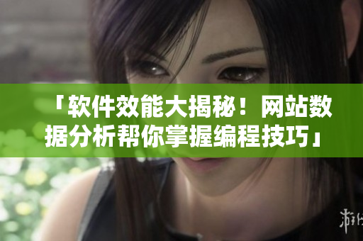 「软件效能大揭秘！网站数据分析帮你掌握编程技巧」
