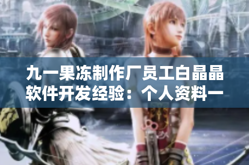 九一果冻制作厂员工白晶晶软件开发经验：个人资料一览