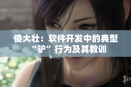 傻大壮：软件开发中的典型“驴”行为及其教训