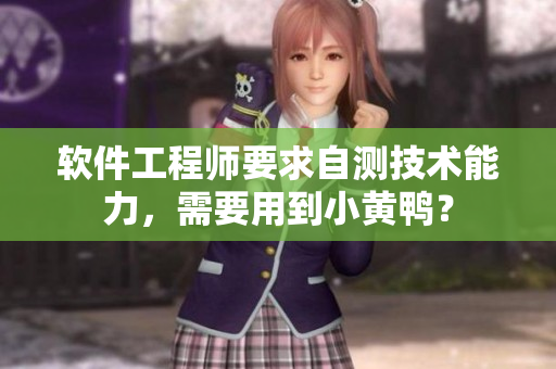 软件工程师要求自测技术能力，需要用到小黄鸭？