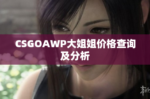 CSGOAWP大姐姐价格查询及分析