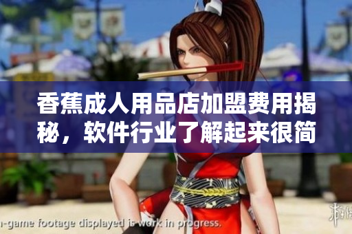 香蕉成人用品店加盟费用揭秘，软件行业了解起来很简单