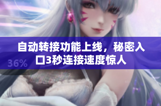 自动转接功能上线，秘密入口3秒连接速度惊人