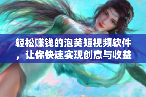轻松赚钱的泡芙短视频软件，让你快速实现创意与收益
