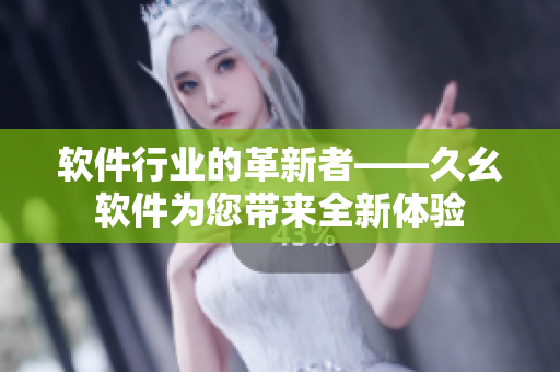 软件行业的革新者——久幺软件为您带来全新体验
