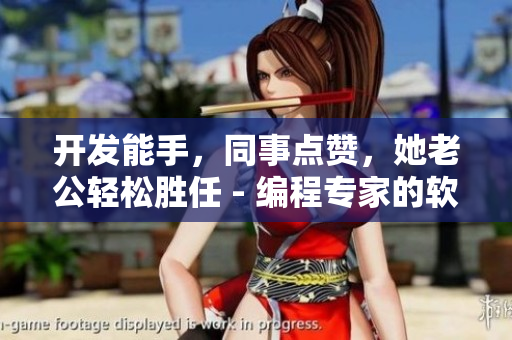 开发能手，同事点赞，她老公轻松胜任 - 编程专家的软件开发之路