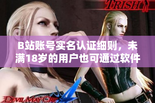 B站账号实名认证细则，未满18岁的用户也可通过软件认证