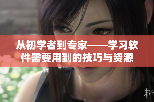 从初学者到专家——学习软件需要用到的技巧与资源