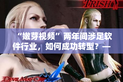 “嫩芽视频”两年间涉足软件行业，如何成功转型？——软件新进展