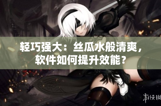 轻巧强大：丝瓜水般清爽，软件如何提升效能？