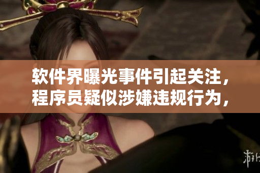 软件界曝光事件引起关注，程序员疑似涉嫌违规行为，引发热议
