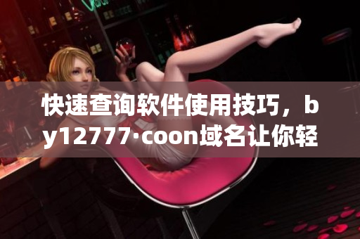 快速查询软件使用技巧，by12777·coon域名让你轻松获得解决方案