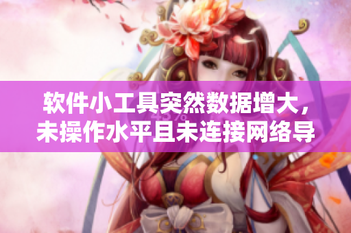 软件小工具突然数据增大，未操作水平且未连接网络导致。