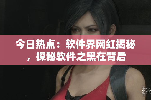 今日热点：软件界网红揭秘，探秘软件之黑在背后