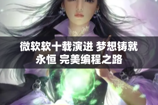 微软软十载演进 梦想铸就永恒 完美编程之路