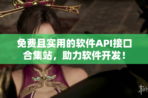 免费且实用的软件API接口合集站，助力软件开发！